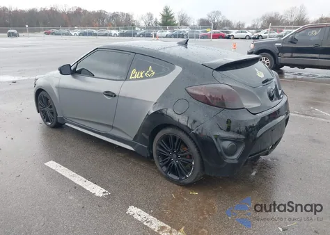 2016 Hyundai Veloster Turbo from USA, damaged, VIN KMHTC6AE0GU275772